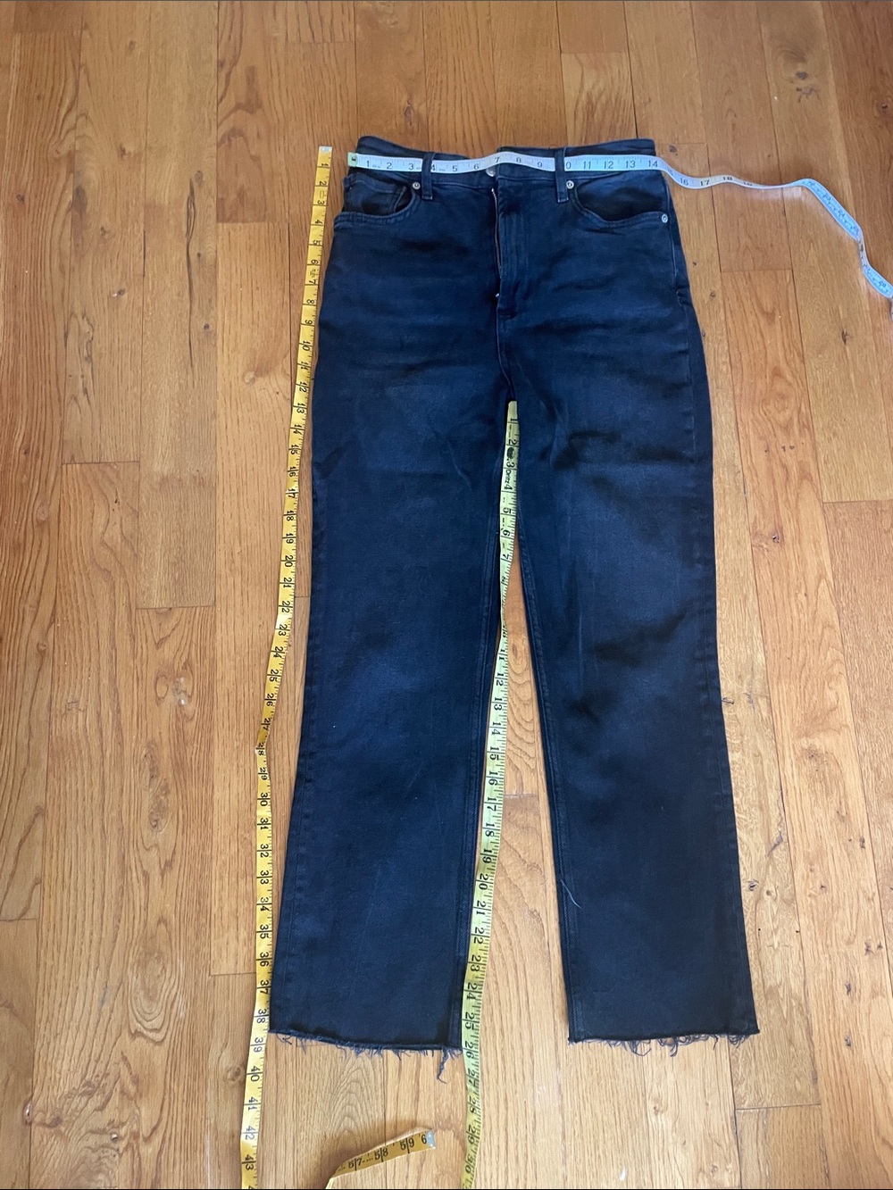 We The Free Women's Black Straight-Leg Jeans